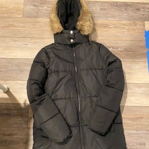 BLACK PARKA JACKET